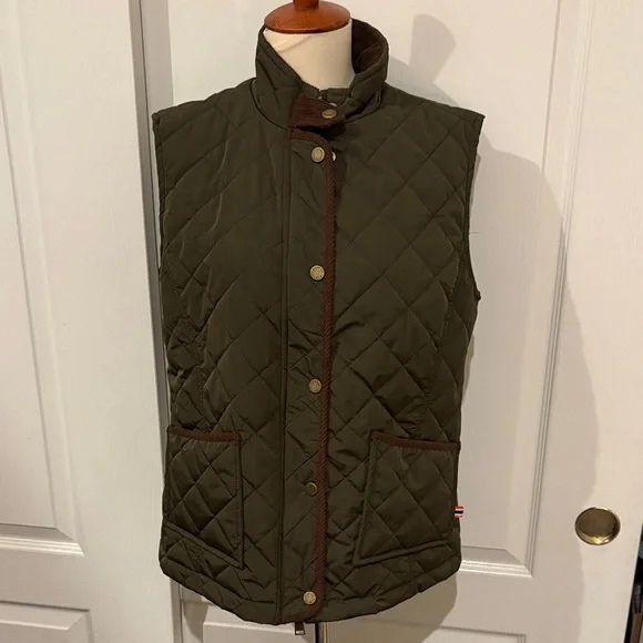 HUNTER Olive Quilted Women's Vest - Picture 2 of 9